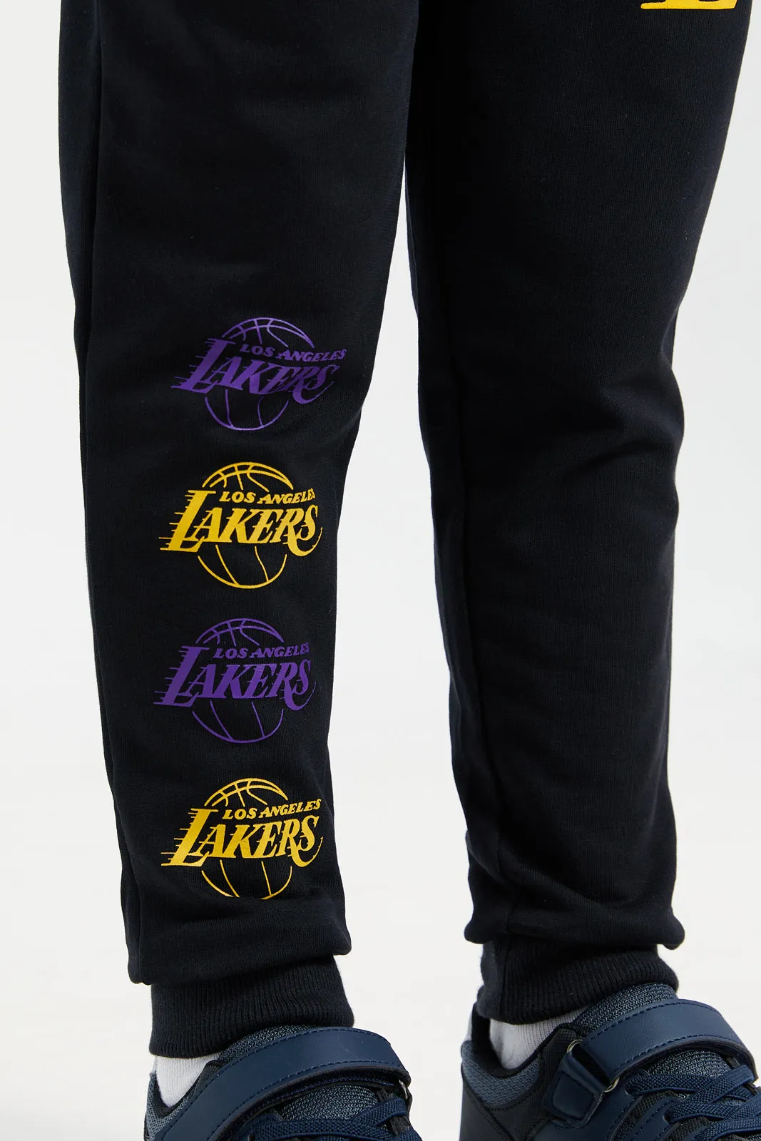 Boys Black Lakers Joggers