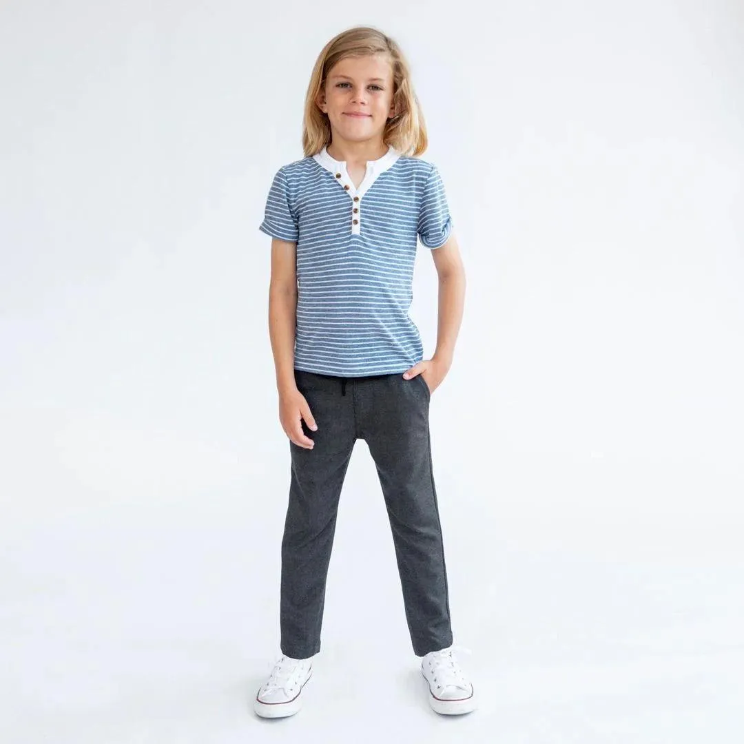 Boys Bottoms | Navy Blue Everyday Stretch Pant | Appaman