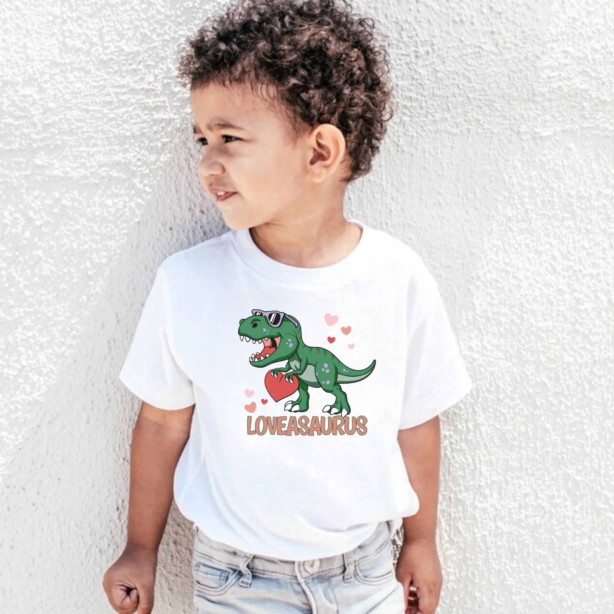 Boy's Dinosaur Valentine's Day Shirt