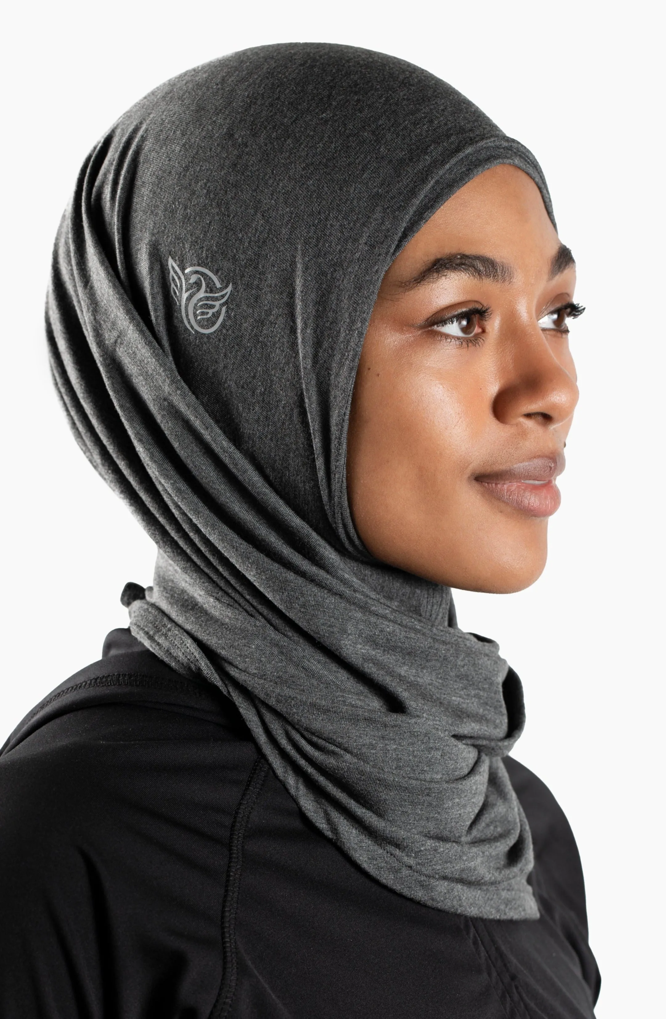 BreathLite Sports Hijab Set - Heather Charcoal