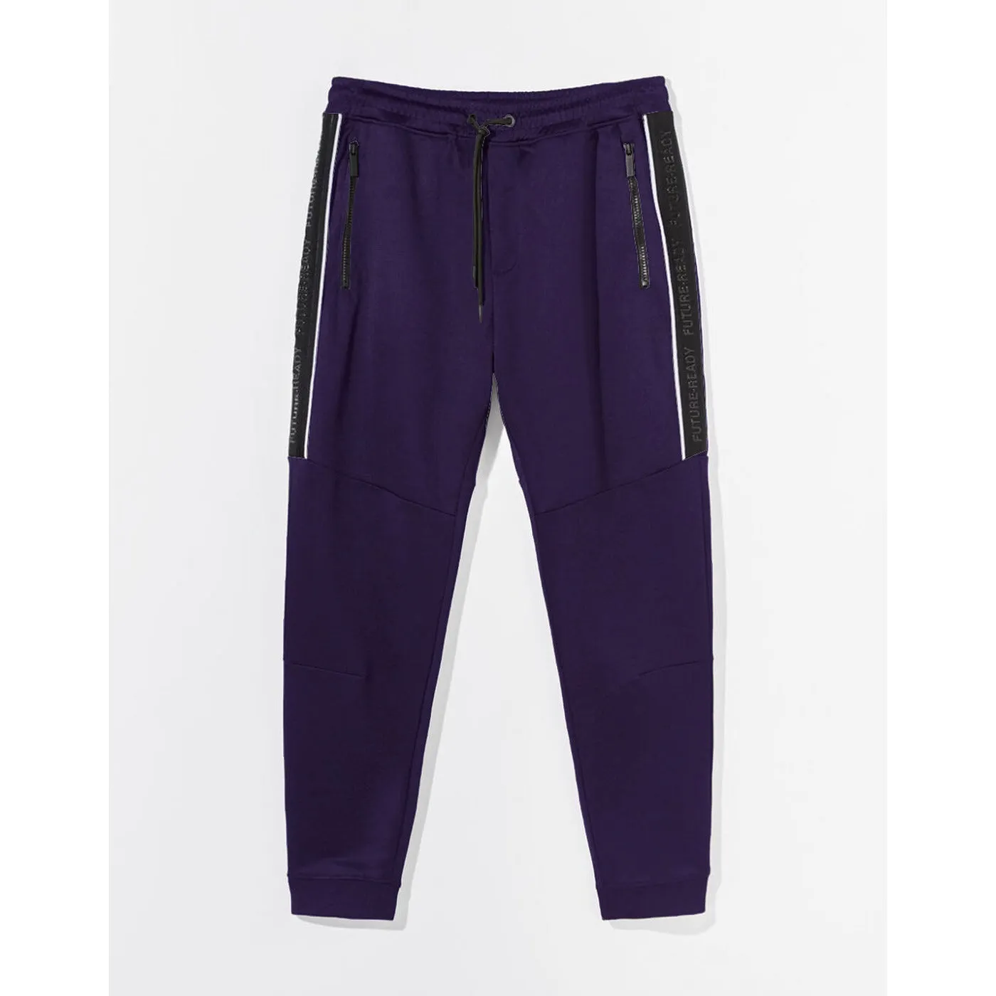 Bsk Purple Side Tipping Joggers