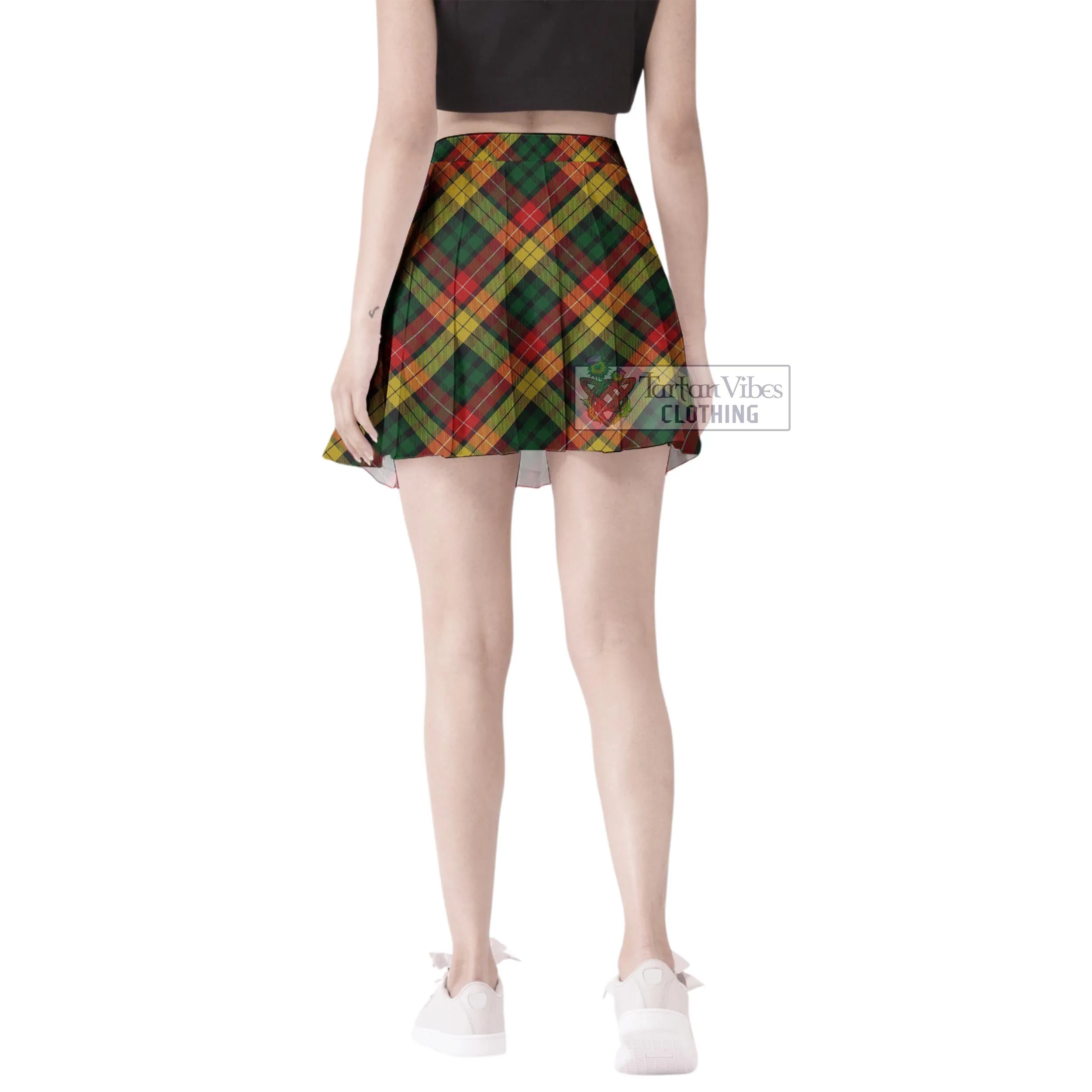 Buchanan Tartan Women's Plated Mini Skirt