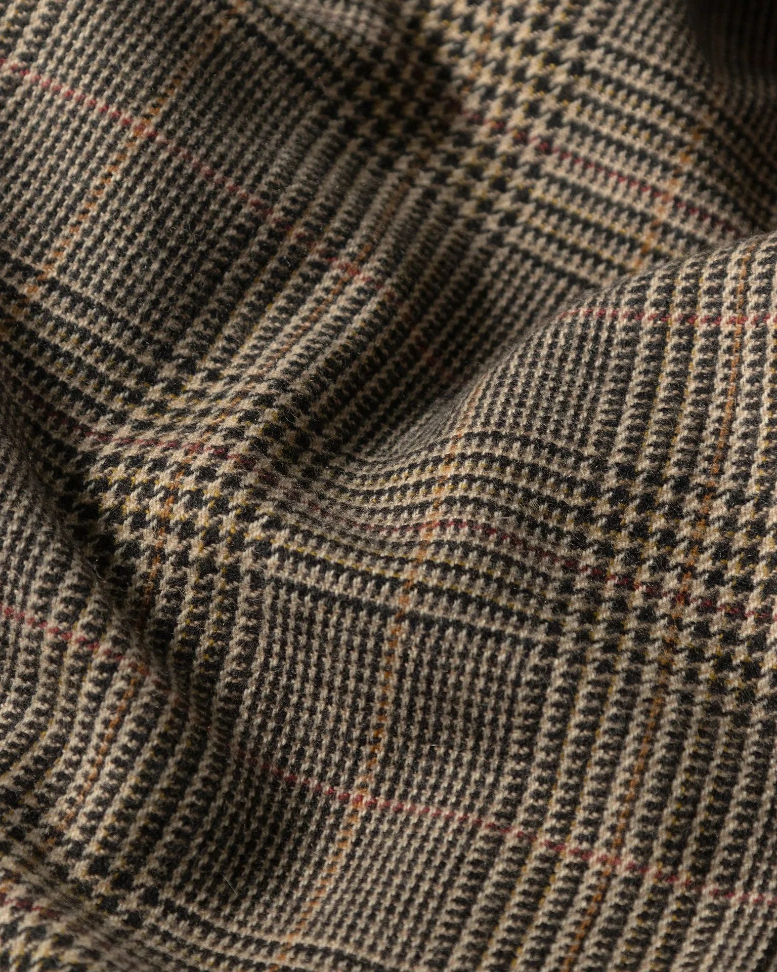 Camelhair Loafer Jacket in Brown Glen Plaid