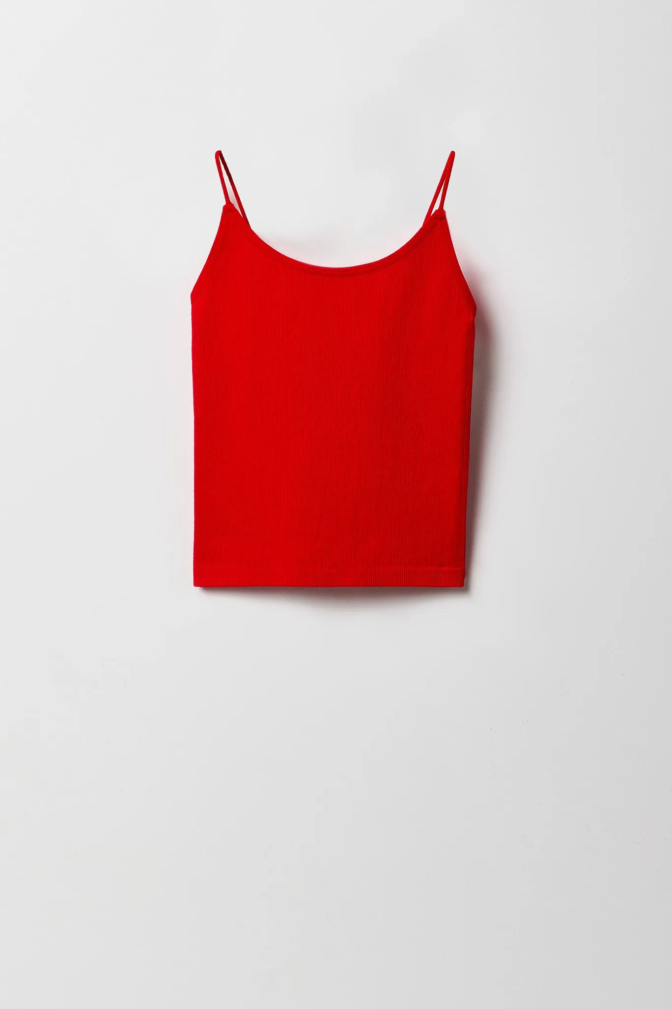 Camisole côteée avec bretelles ultramincces pour fille