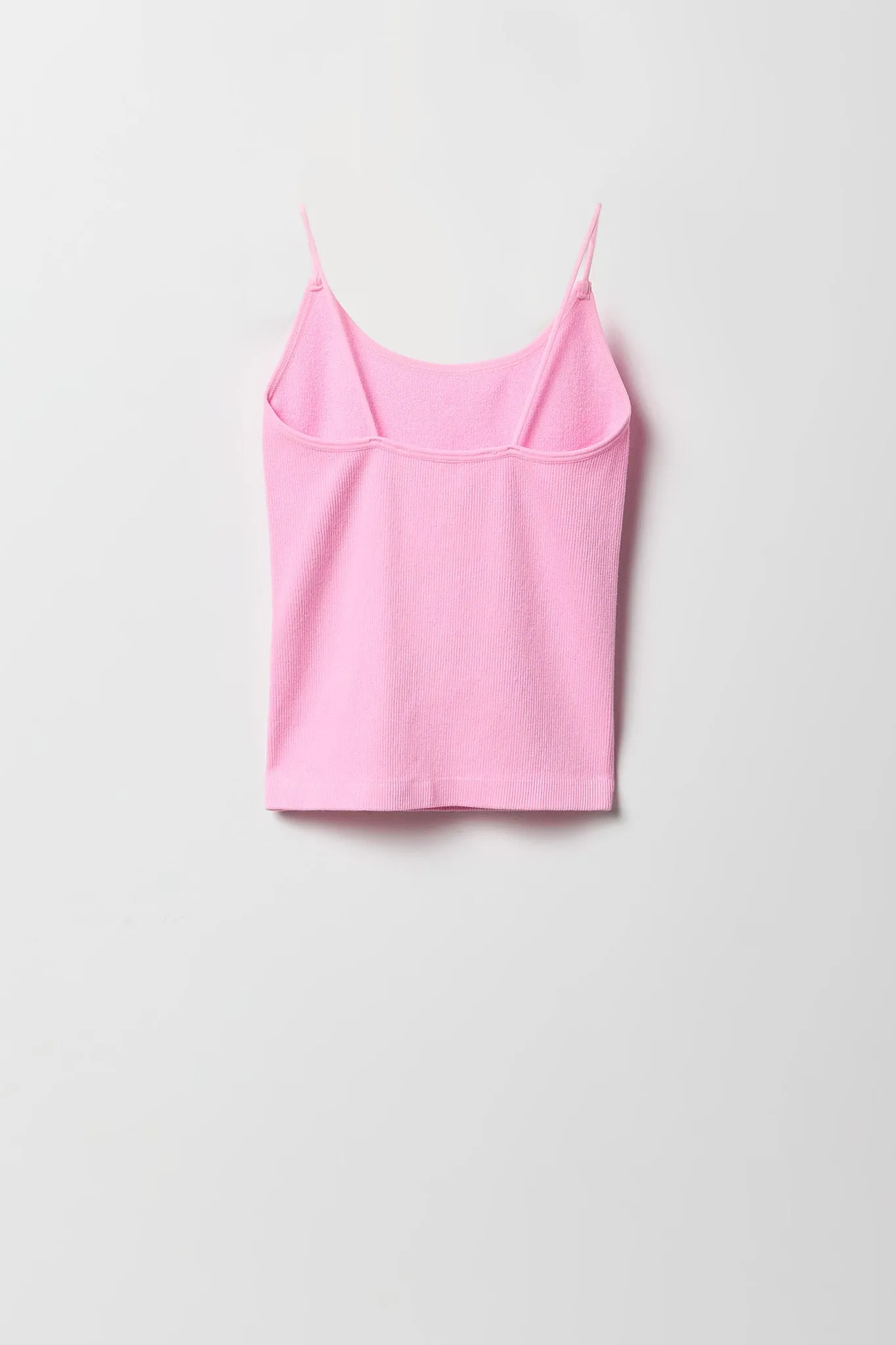 Camisole côteée avec bretelles ultramincces pour fille