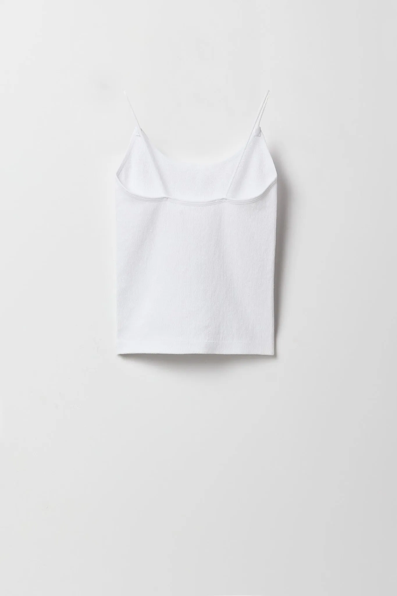 Camisole côteée avec bretelles ultramincces pour fille