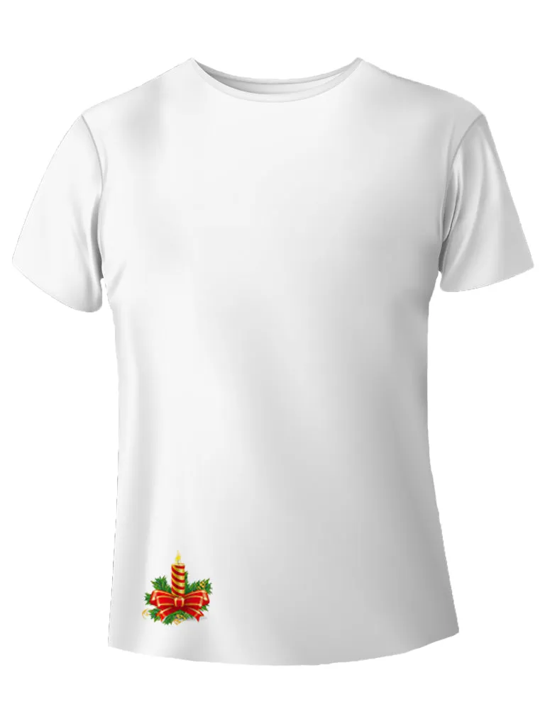 Candela di Natale in miniatura t-shirt