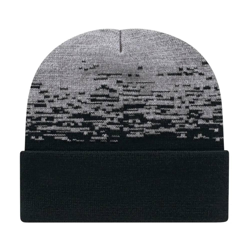 Cap America RKS12 Static Pattern Knit Cap with Cuff