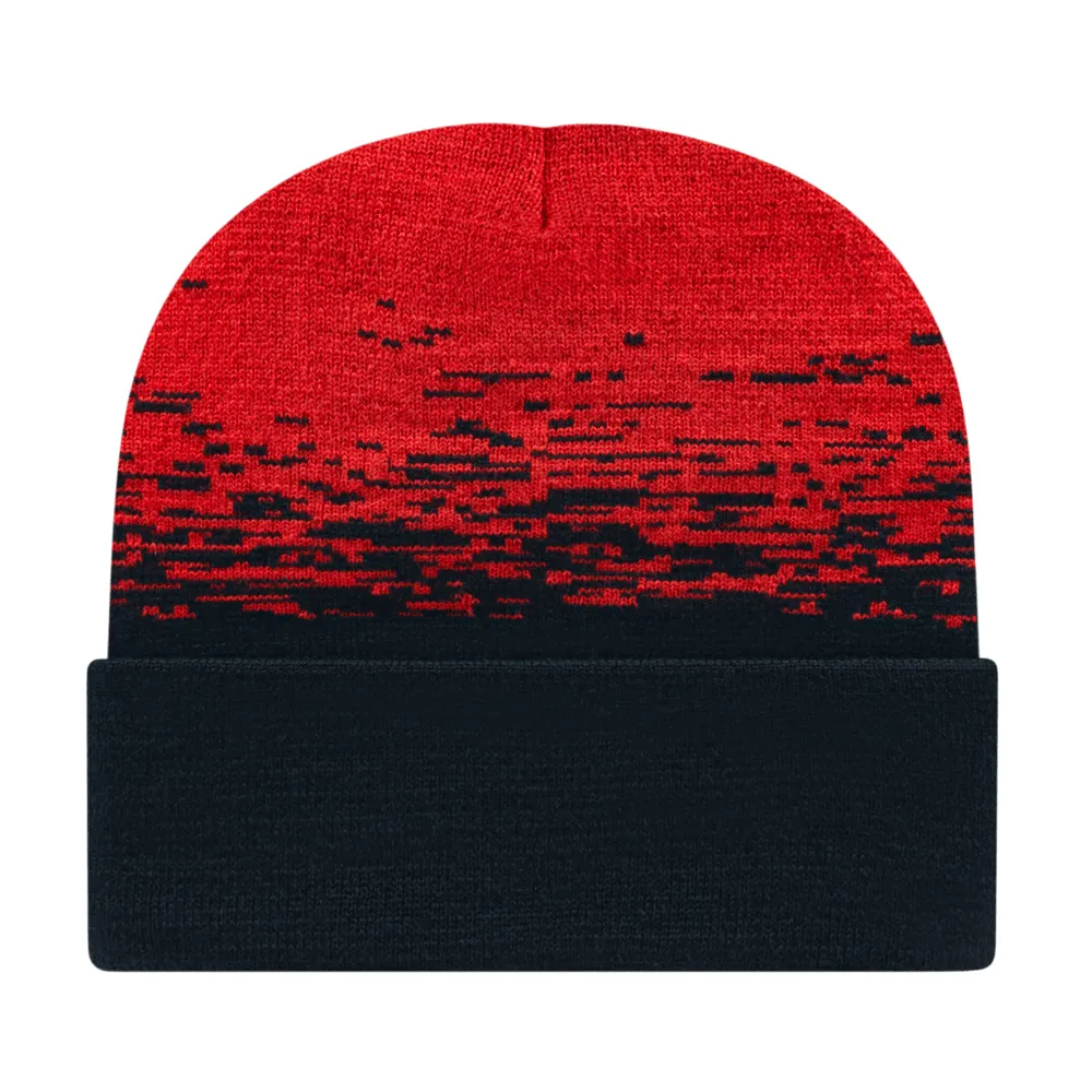 Cap America RKS12 Static Pattern Knit Cap with Cuff