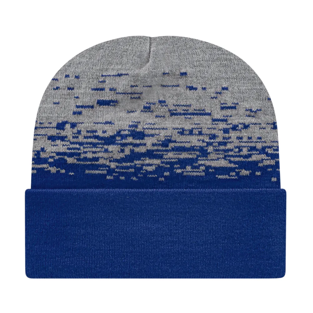 Cap America RKS12 Static Pattern Knit Cap with Cuff