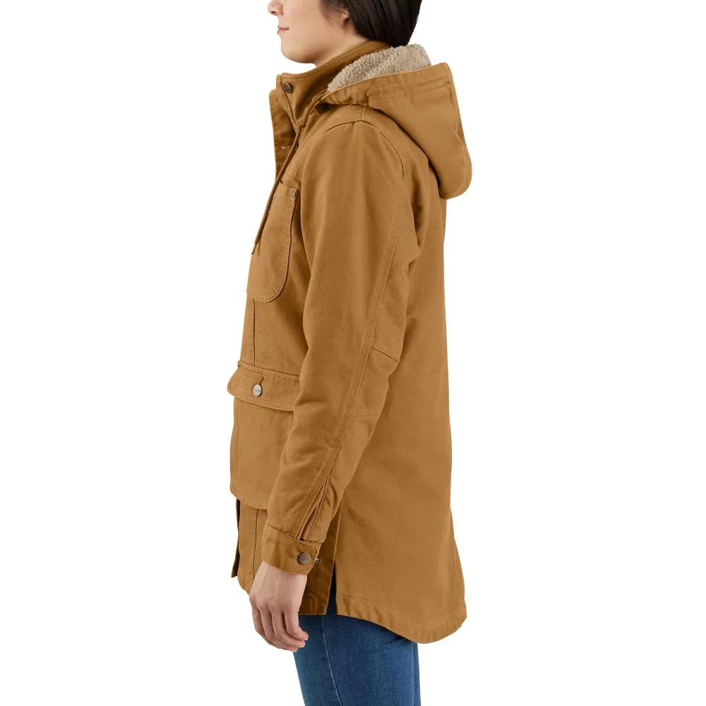 'Carhartt' Women's Washed Duck Coat - Carhartt Brown