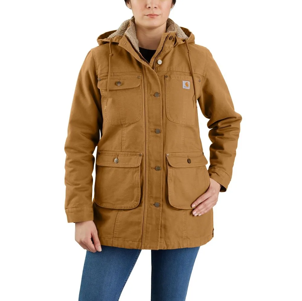 'Carhartt' Women's Washed Duck Coat - Carhartt Brown