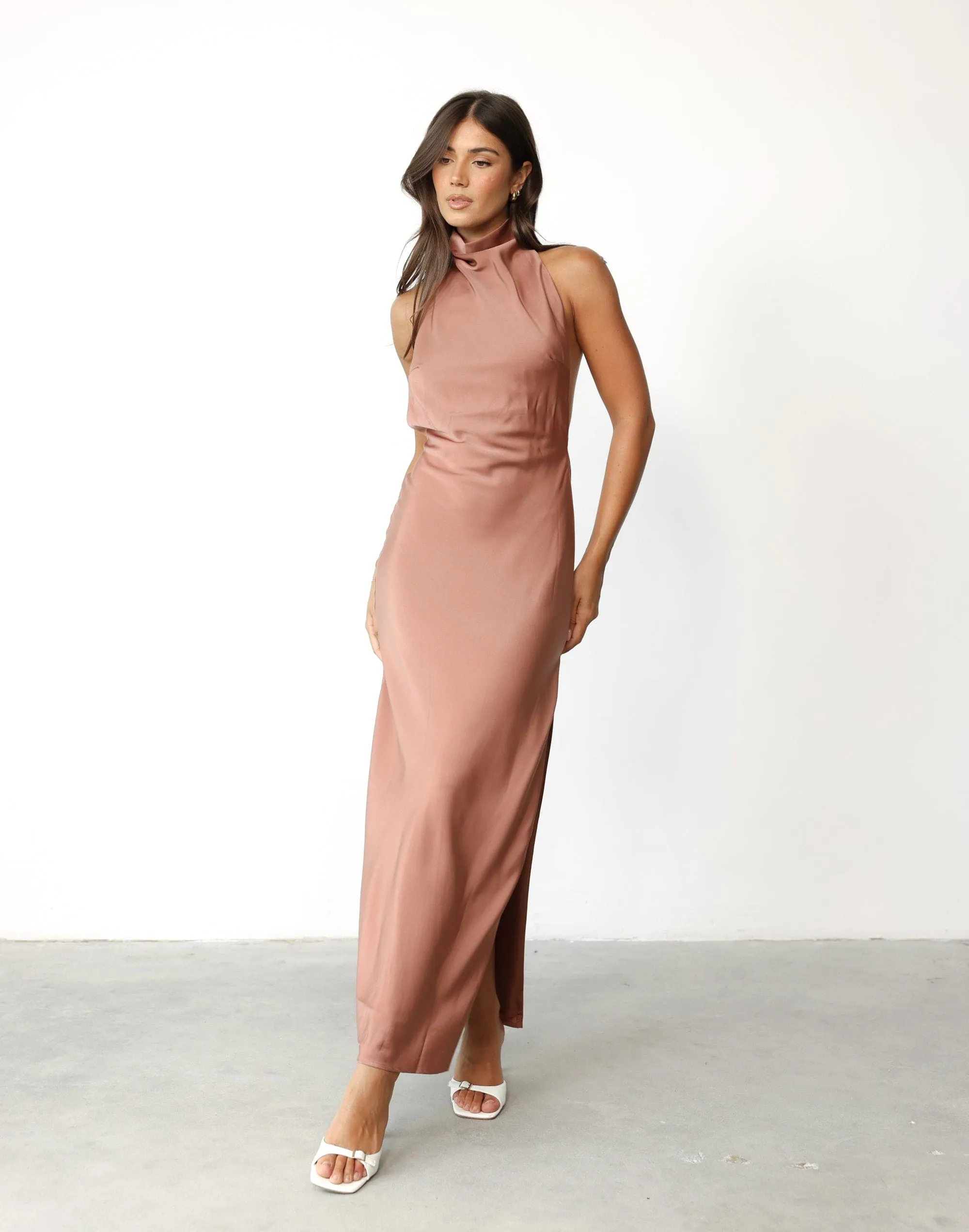 Clara Maxi Dress (Dusty Rose)