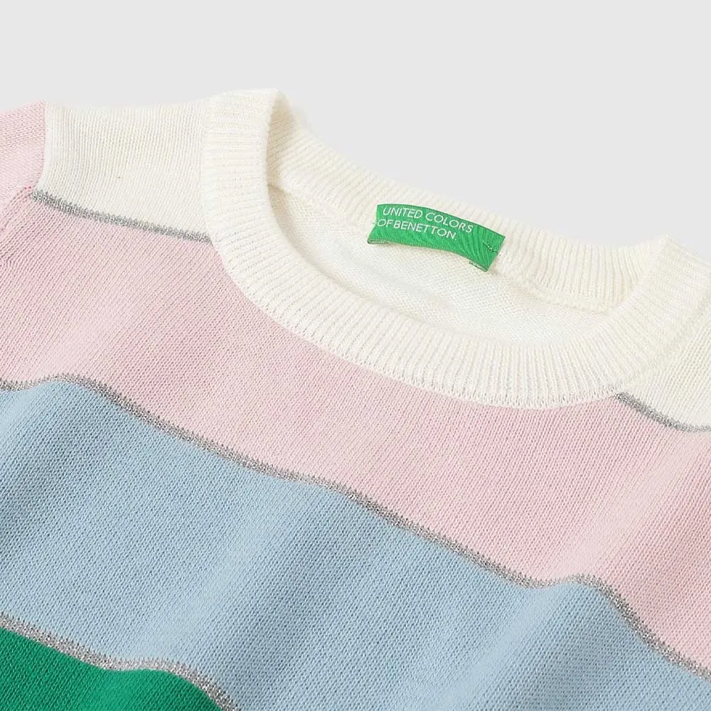 Colorful Benetton Regular Fit Striped Top