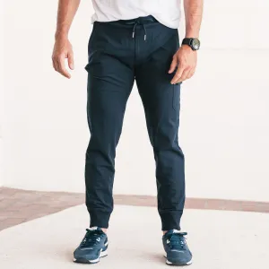 Constructor Joggers –  Dark Navy Cotton French Terry