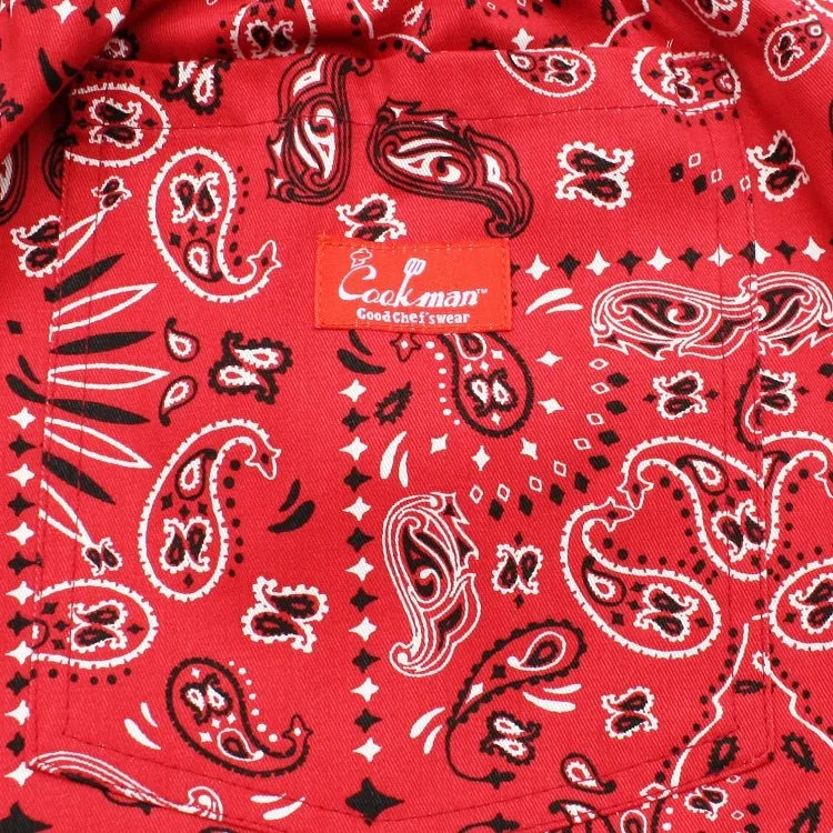 Cookman Chef Pants - Paisley : Red