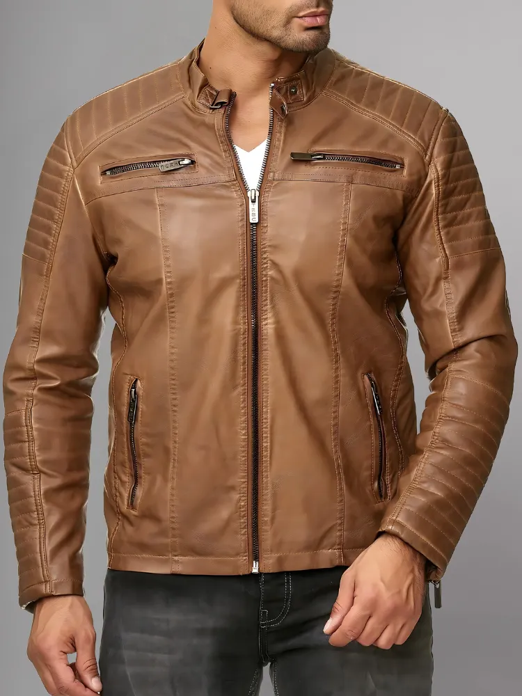 Cooper Biker Style Leather Jacket