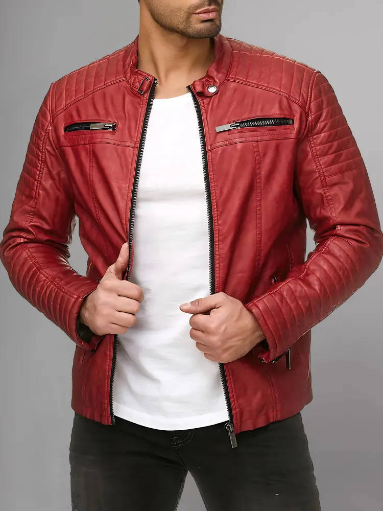 Cooper Biker Style Leather Jacket