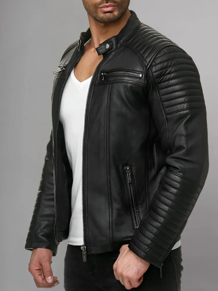 Cooper Biker Style Leather Jacket