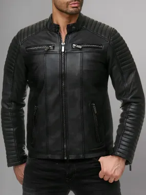 Cooper Biker Style Leather Jacket