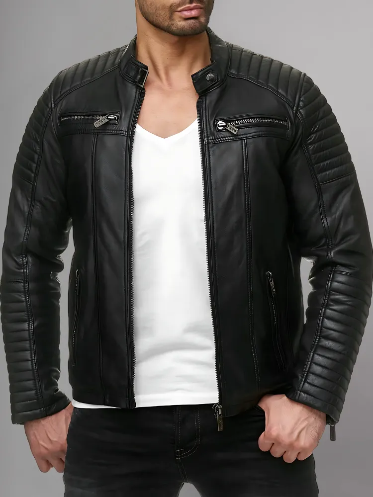 Cooper Biker Style Leather Jacket