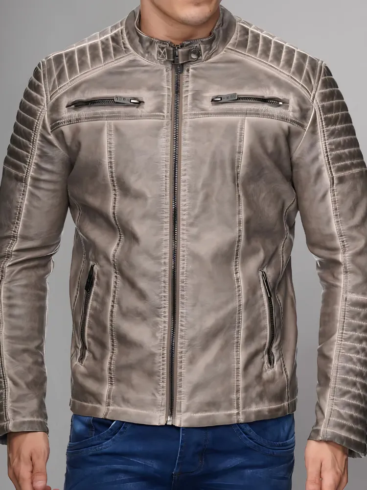 Cooper Biker Style Leather Jacket