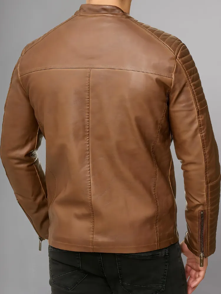 Cooper Biker Style Leather Jacket