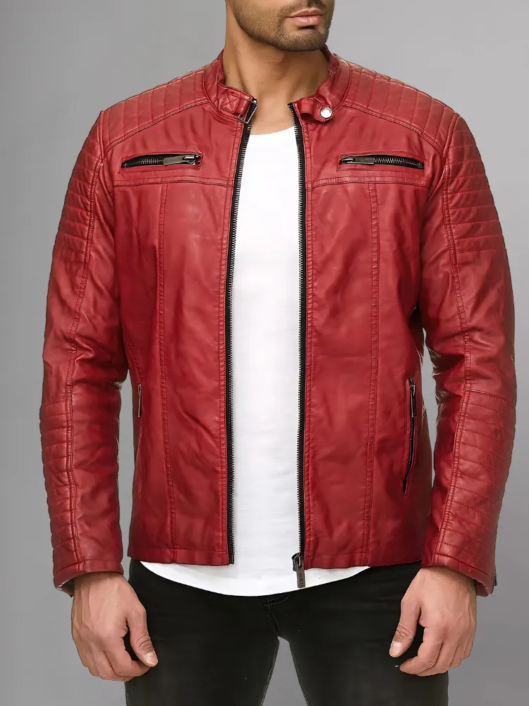 Cooper Biker Style Leather Jacket