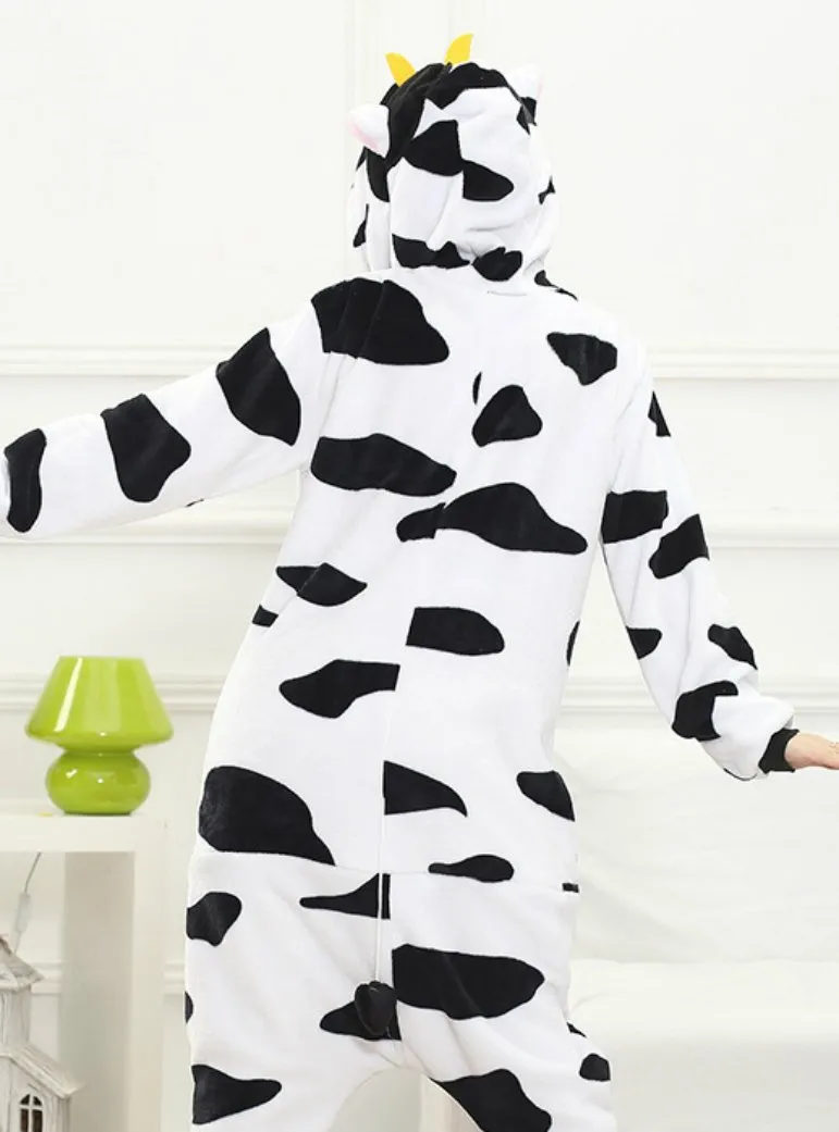 COW COSTUME PAJAMAS SLEEPWEAR ONESIE