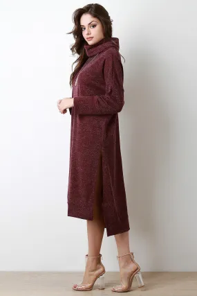 Cozy Cowl Neck Sweater Dress