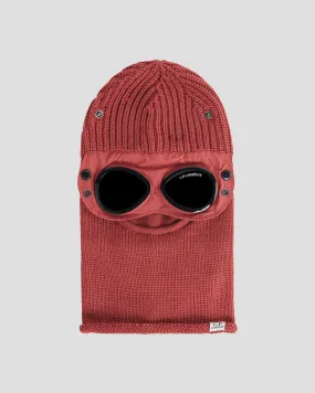 C.P. Company Extrafine Merino Wool Goggle Balaclava / Ketchup