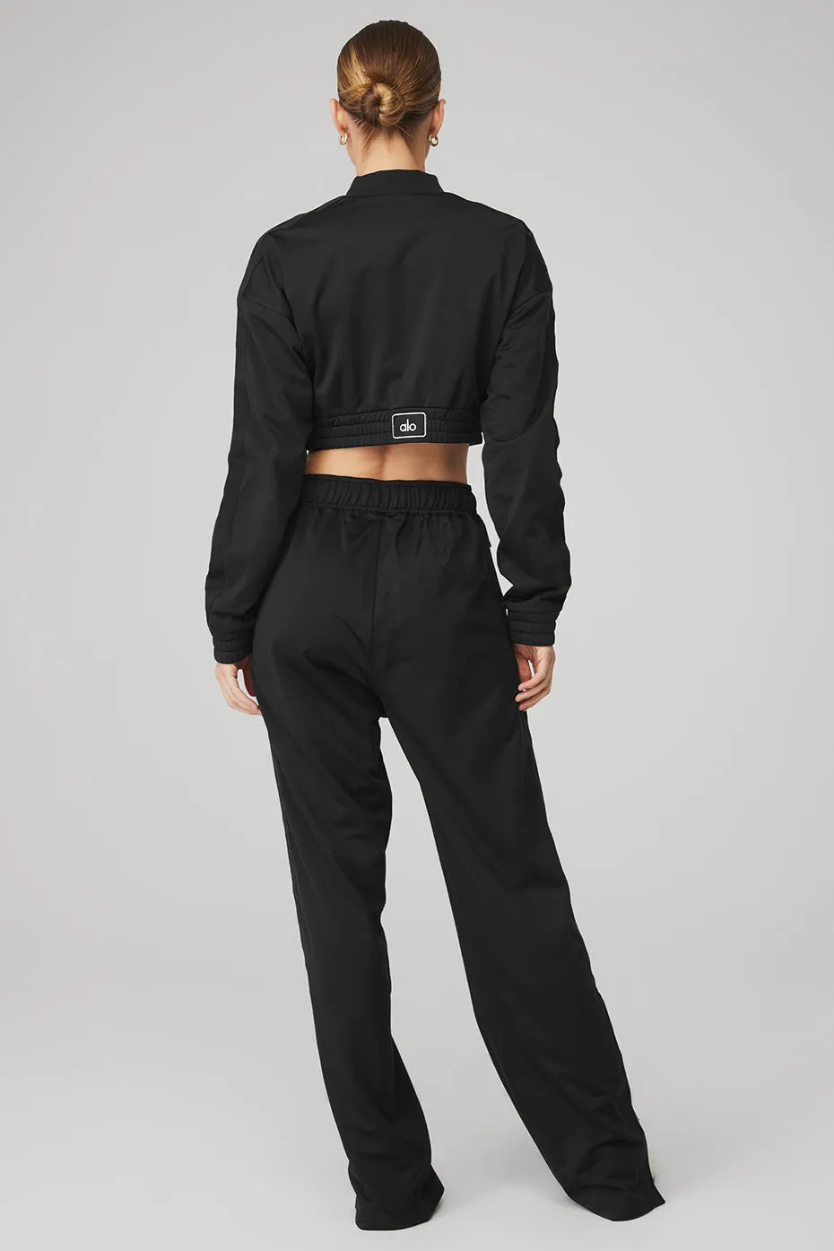 Cropped Prizewinner Jacket & Prizewinner Pant Set - Black