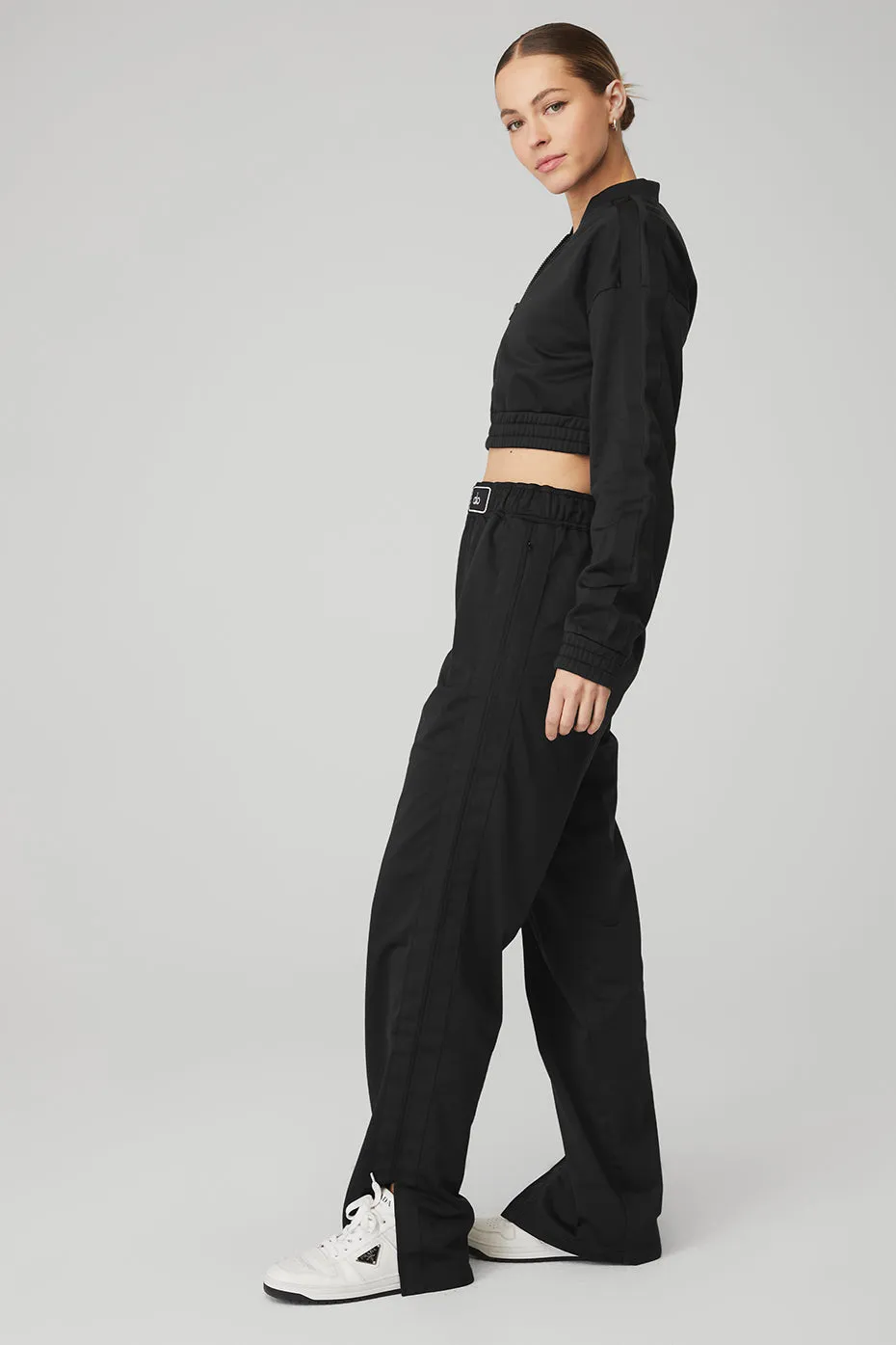 Cropped Prizewinner Jacket & Prizewinner Pant Set - Black