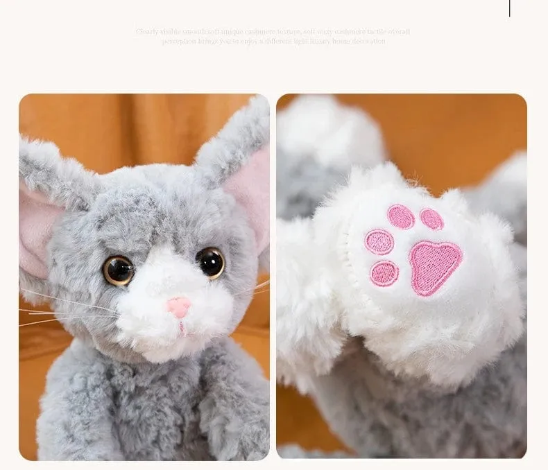 Curly Coat Devon Rex Plush Kitty Cat