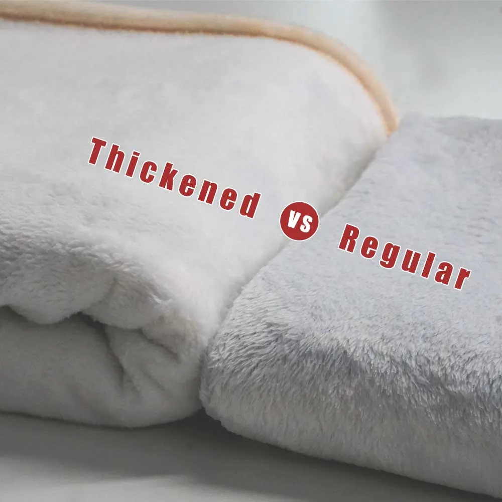 Custom 4 Photos Fleece Blankets Pets Names Blanket