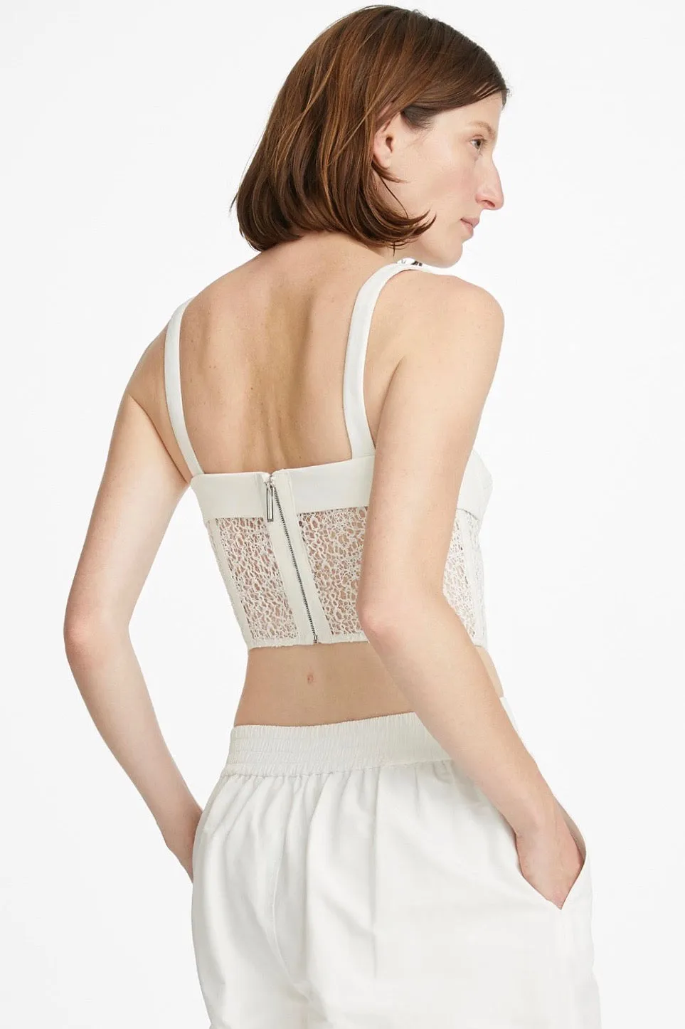 Dion Lee Contour Combo Corset - Ivory