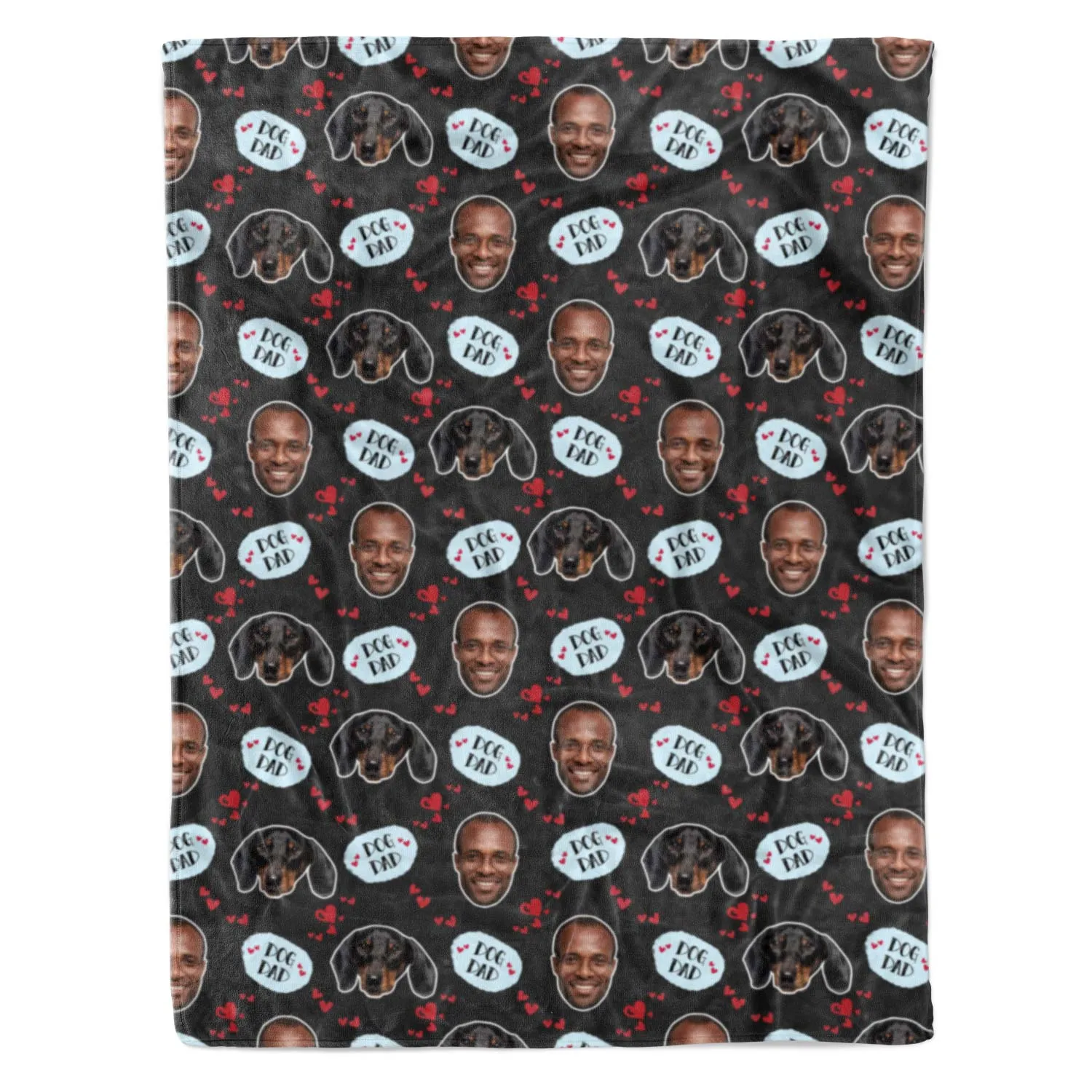 Dog Dad Personalised Blanket