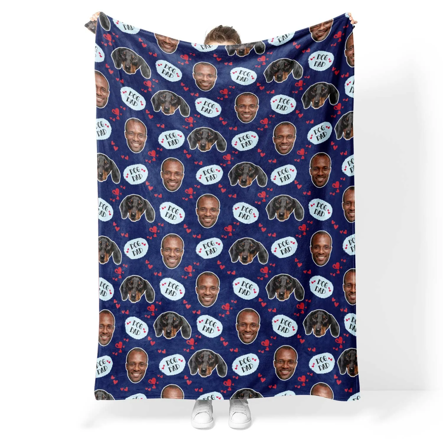 Dog Dad Personalised Blanket