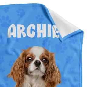 Dog Name Personalised Blanket