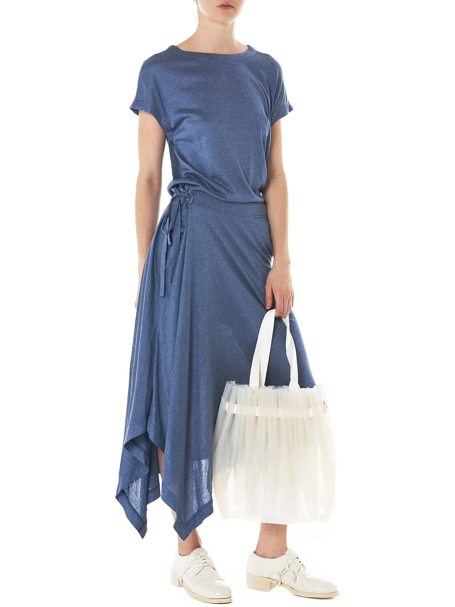 Draped Dress (N2181-D01-210-1-BLUE)