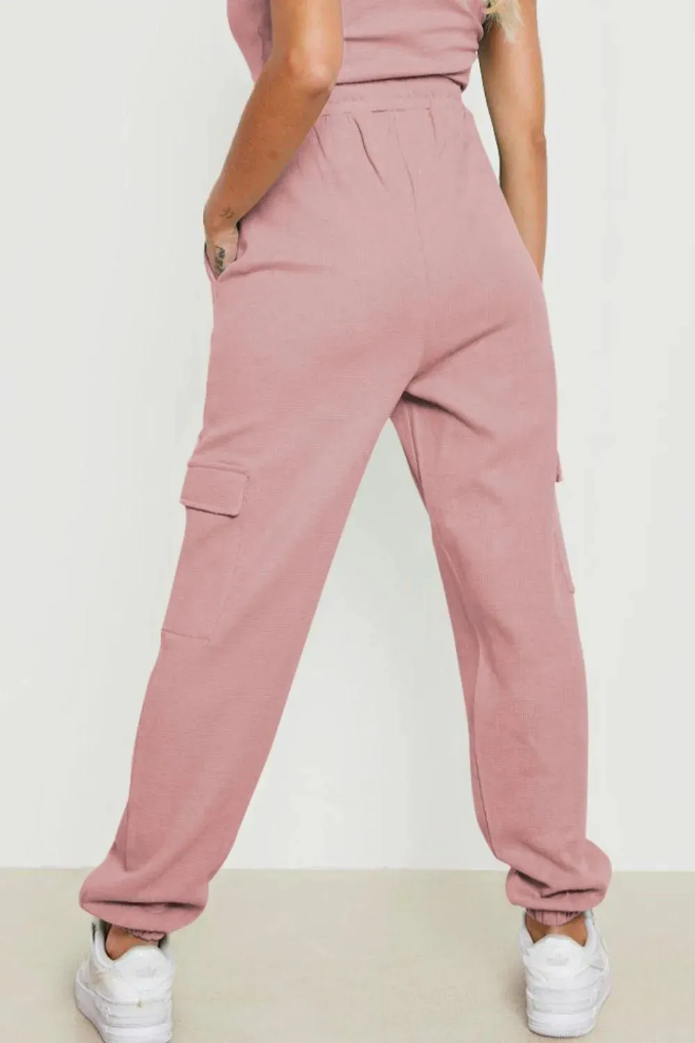 Drawstring Joggers with Pockets