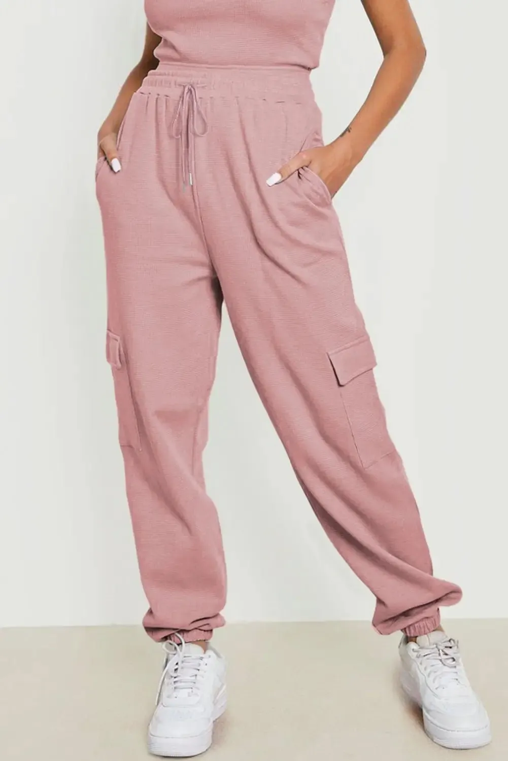 Drawstring Joggers with Pockets