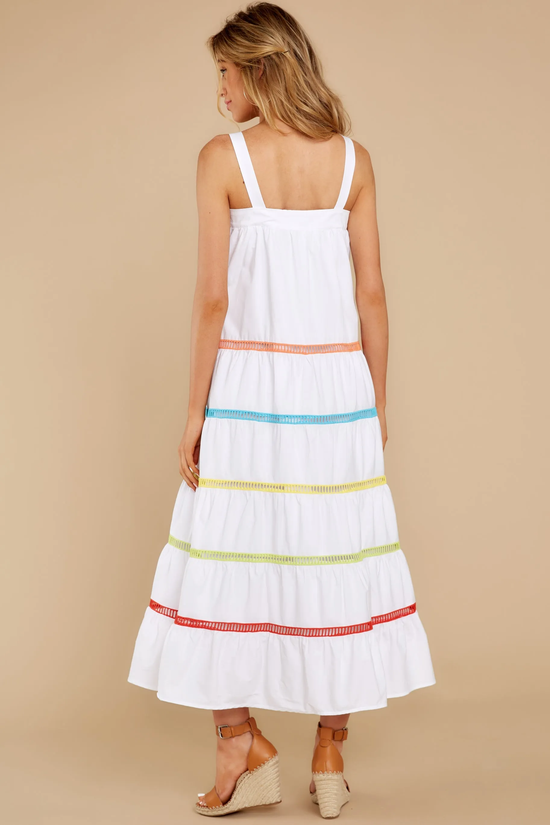 Dream Of Me White Multi Maxi Dress