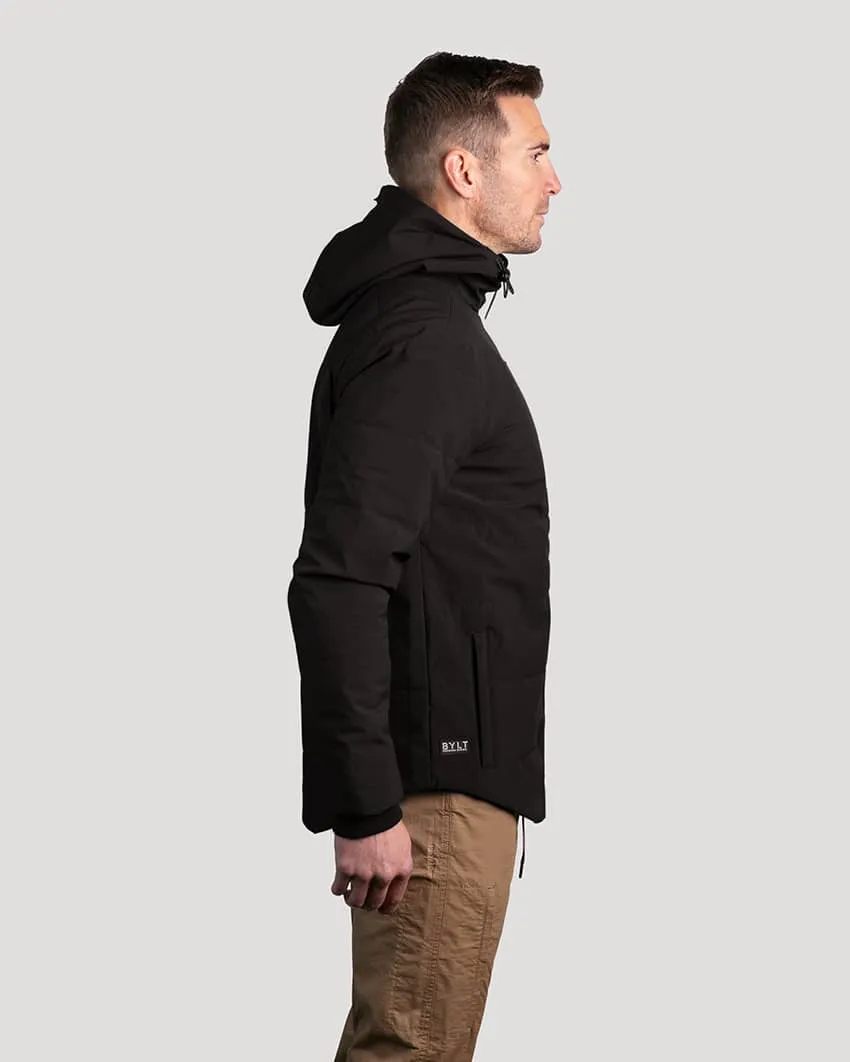 Drop-Cut Puffer Jacket