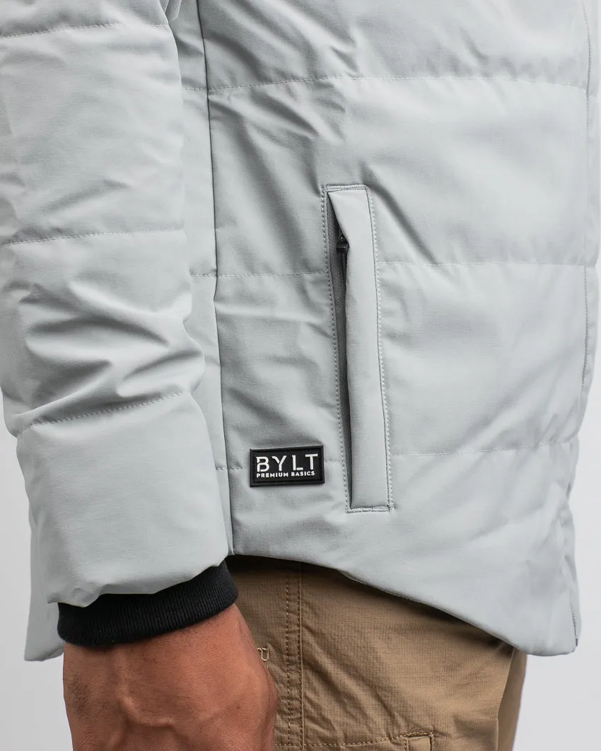 Drop-Cut Puffer Jacket