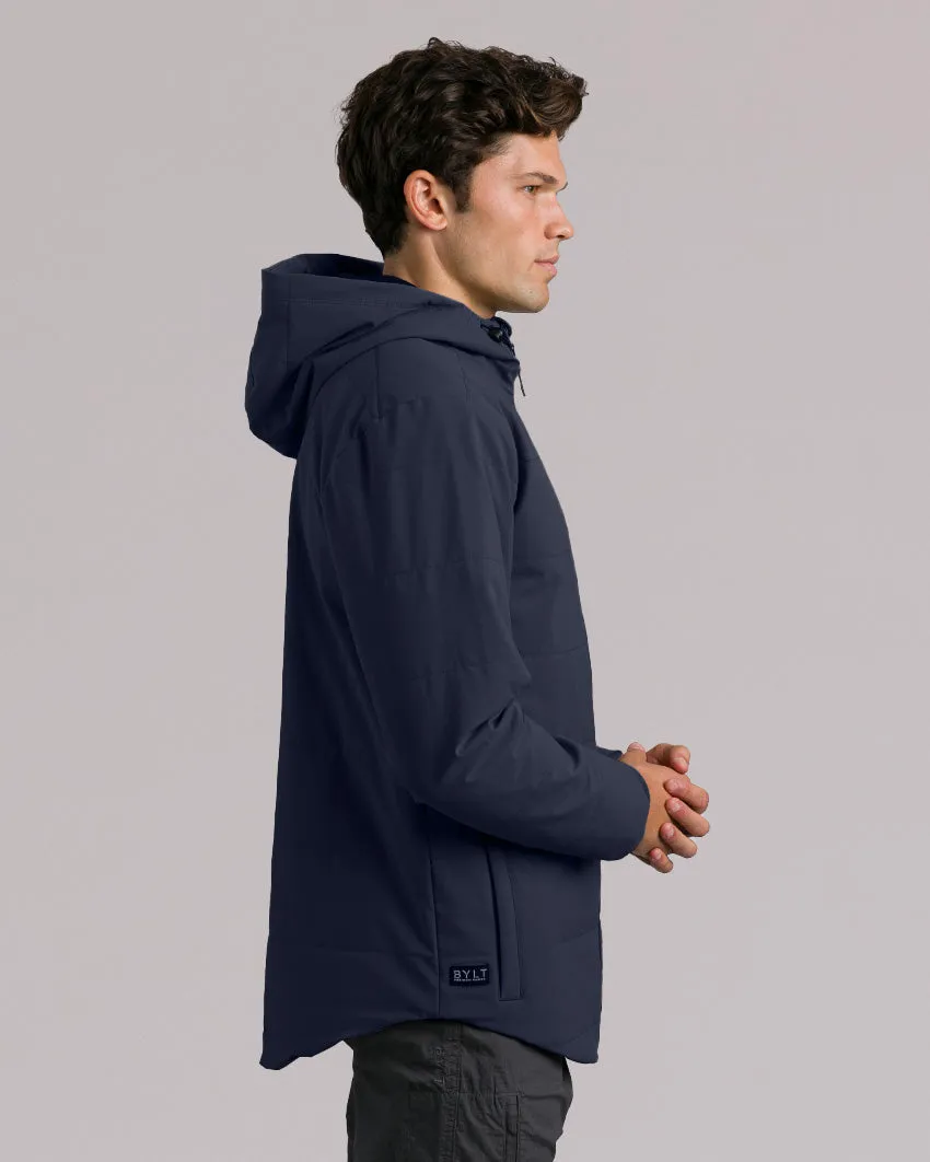 Drop-Cut Puffer Jacket