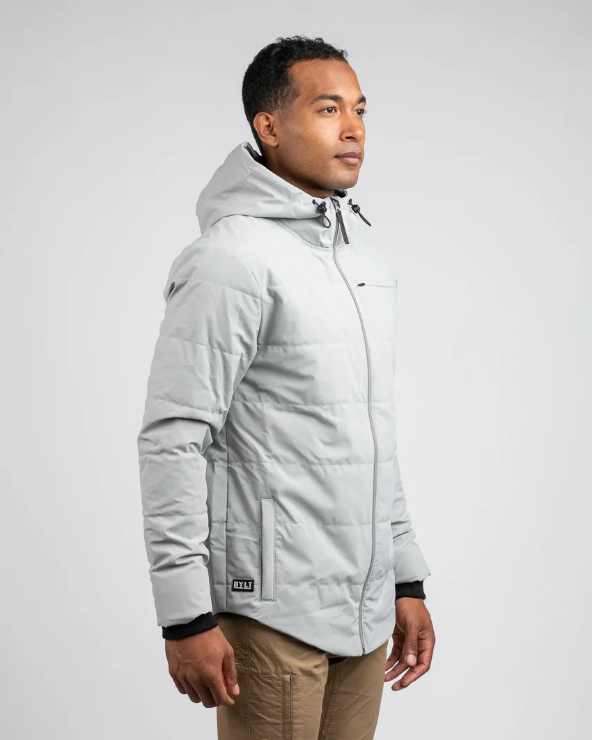 Drop-Cut Puffer Jacket