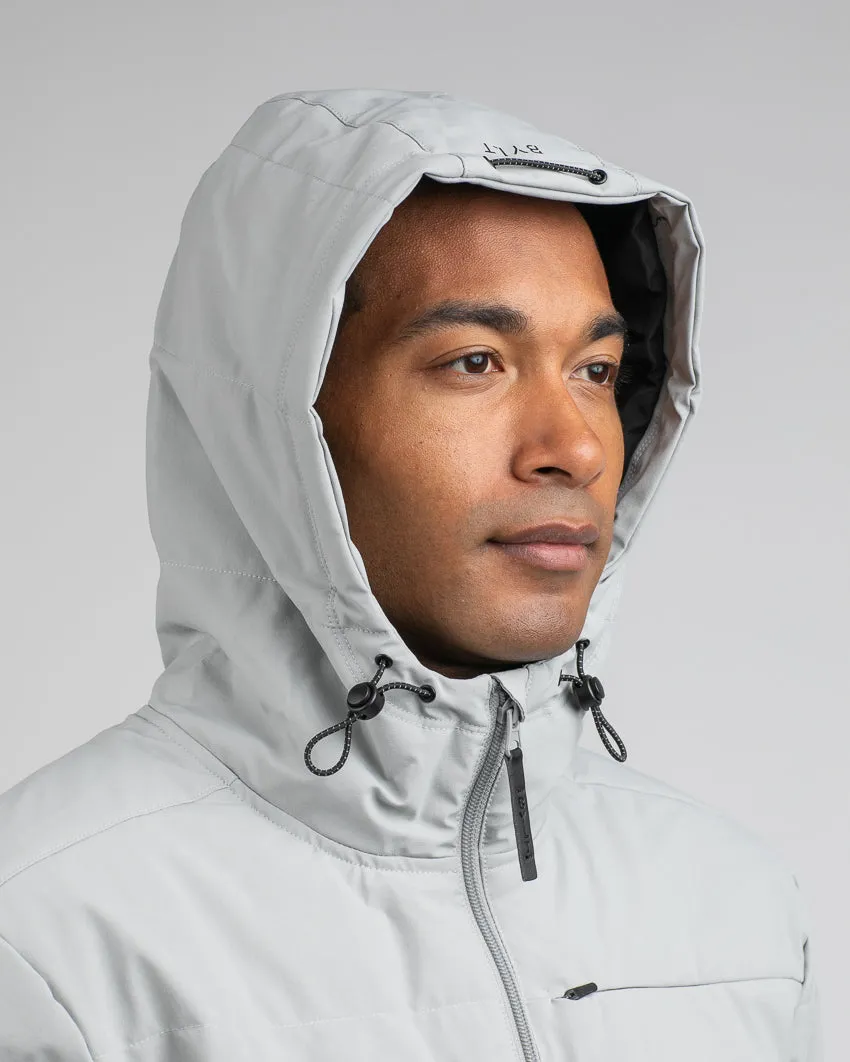 Drop-Cut Puffer Jacket