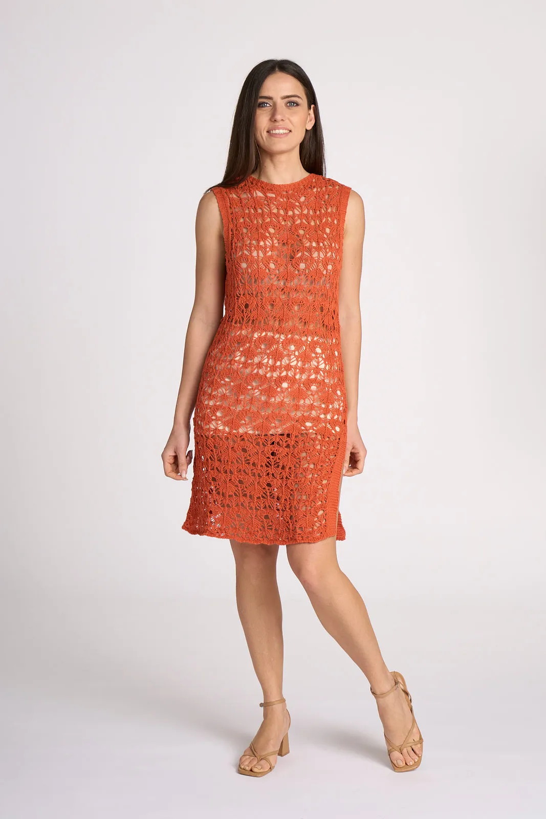 Eleonora Midi Crochet Dress