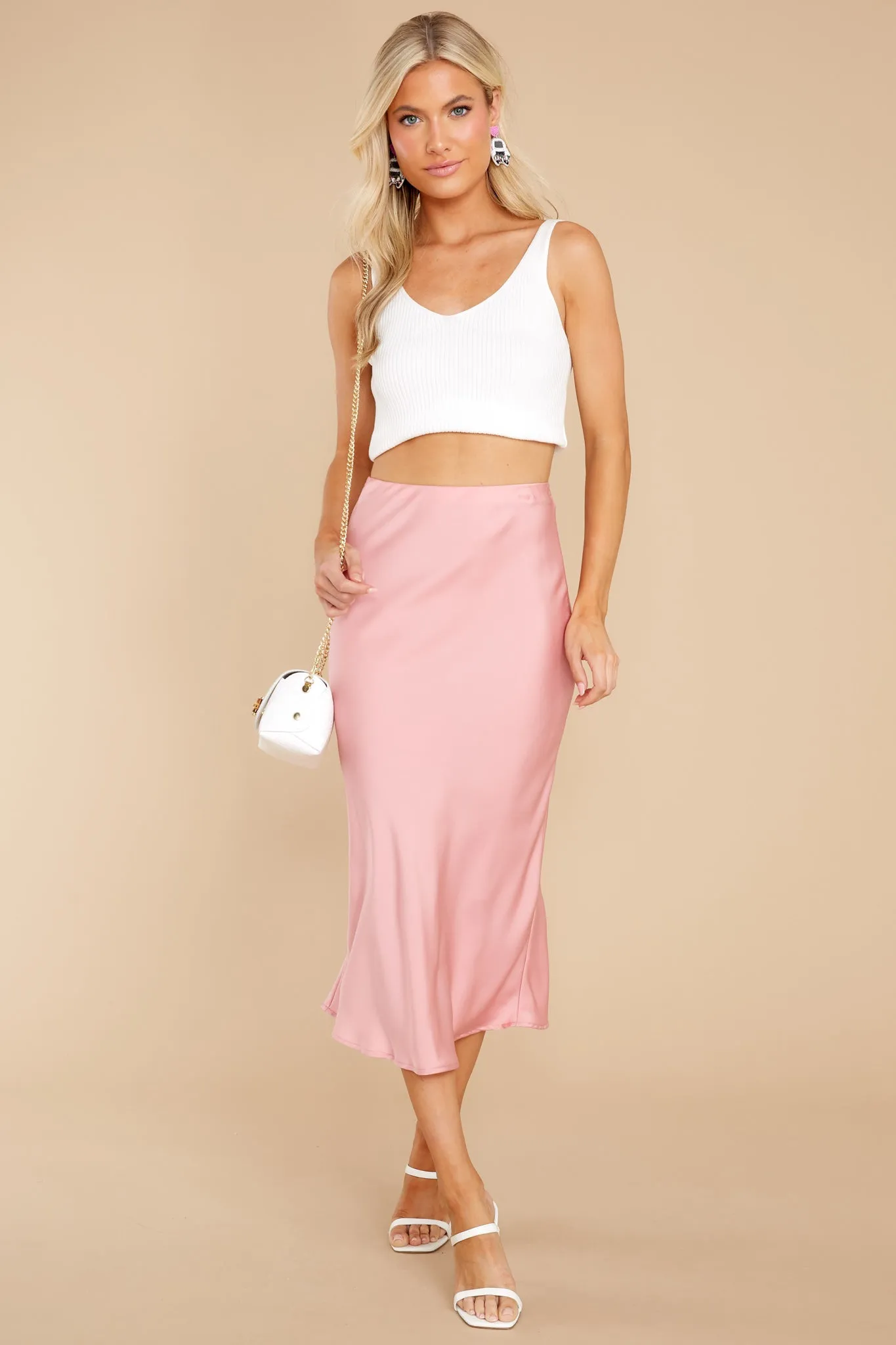 Enthusiastic Charm Rose Pink Skirt